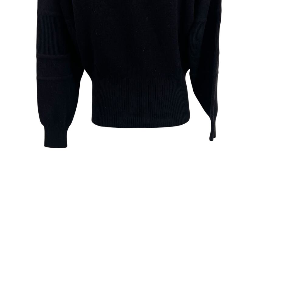 Bogner Vintage 90s‎ Ski Mock Neck Wool Blend Logo Sweater Black Size Small - Picture 10 of 13